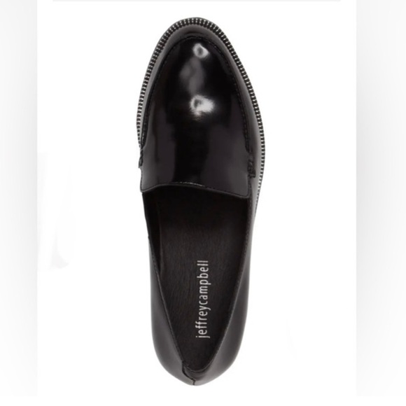 Jeffrey Campbell Alistair Black Loafer Size 8.5 Preowned academia preppy - Picture 2 of 8